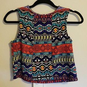 Cropped funky tank